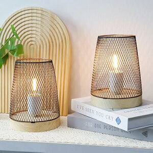 間接照明 おしゃれ テーブルランプ 電池式 卓上ランプ 装飾置物ライト LED電球付き 屋内 屋外ランタン 部屋の装飾 室内 室外 パーティー イベントに最適