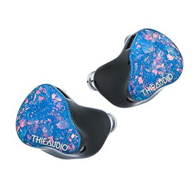 THIEAUDIO HYPE 4ハイブリッド型イヤホン 4BA+2DDドライバーが搭載される リケーブル可能の設計 4-Way構造を使用するハイエンドイヤホン スタジオ/楽器練習/映画鑑賞/TV視聴/室内用/ミキシング用のヘッドホン (ブルー)