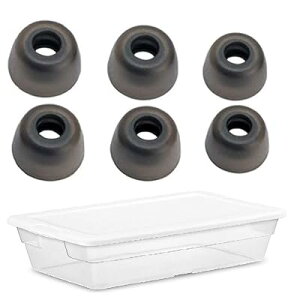 �C���[�s�[�X �C���[�`�b�v Jabra Elite 65t �C Jabra Elite Active 65t �C Galaxy Buds ���C���z���p �V���R�����`�b�v S/M/L 3�T�C�Y 3�y�A �yFit In Case�z Glay