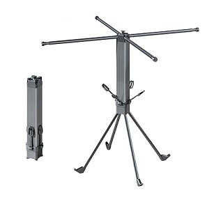 洗濯物干し 室内物干し 物干しスタンド 部屋干しラック 折りたたみ 屋外 コンパクト 伸縮式 省スペース 布団干し (グレー, 普通)