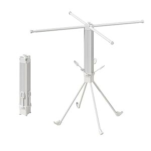 洗濯物干し 室内物干し 物干しスタンド 部屋干しラック 折りたたみ 屋外 コンパクト 伸縮式 省スペース 布団干し (ホワイト, 普通)