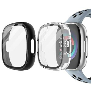 y2Zbgz Fitbit Versa 4 P[X Fitbit Versa4/Sense2 Jo[ tBbgrbg@[T4 Ή یP[X Sʕی PCf KXtB LYh~ ϏՌ  X[Y ho wh