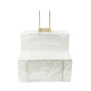 二段祭壇 三段祭壇 木製祭壇 2段 3段 後飾り 白布覆付 カバー付き カバー 写真立て付き 法事 法要 仏事 お盆 コンパクト盆棚 精霊棚 お盆用木製祭壇 お盆用品 新盆 初盆 祭壇 盆飾壇 四十九日