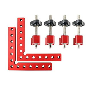 ���S�X�R�� �Z�b�g �R�[�i�[�N�����v�L�b�g L�` 90�x ���p��K �؍H�ʕt���t�B�N�X�`�� �؍H �Œ� ���ߕt�� �c�[�� �A���~�j�E������ (140mm) ���b�h