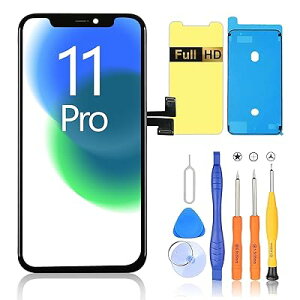 iPhone 11 Pro ptpl LCD fBXvC ʏC  CLbg+یtB+hV[t (5.8C`)