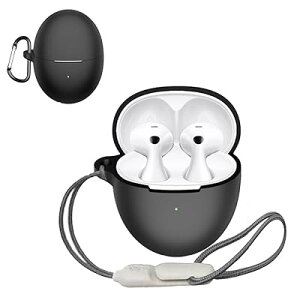 For Huawei FreeBuds 6 P[X _炩ȃVJQ̃X|[cN[ȃfUC Ռz h ho y h~p̃tbN𓋍ڂ X\tg P[XJo[ Huawei FreeBuds6 Jo[iubN