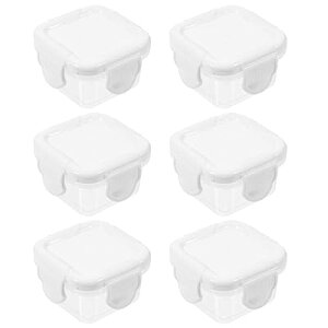フルーツケース お弁当 調味料、ソース保存 小さい お弁当箱 60ml ミニサイズ 子供 お弁当 フードコンテナ ミニ かわいい 保存容器 正方形 6cm*6cm*4cm 冷蔵庫に入れ 携帯用 コンパクト 蓋付き調