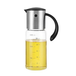 オイルボトル 醤油差し 酢ボトル ドレッシング ボトル 片手オイル入れ 耐熱ガラス ステンレス オイルポット 油容器 自動的に開の注ぎ口 油差し 液だれしないボトル 調味料入れ 調味料ボト