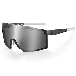 (ロックブロス)サングラス 偏光 調光 スポーツサングラス 自転車 メガネ 超軽量 UV400 曇らない 防風 防砂 耐衝撃 クリア ロードバイク 登山 釣り ゴルフ ランニング テニス マラソン メンズ レ