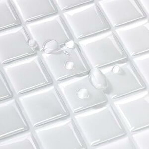 【売れ筋】 タイルシール 防水 耐熱 キッチン 洗面所 トイレ DIY 家具やアイテムの装飾 タイルシート 壁紙シール 3D リメイクシート (25x25cm, 4枚, モザイク・ホワイト)