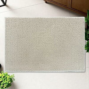 ループウール玄関マット 40×60cm お手入れ簡単ペット 引っ掻き防止マット抗菌滑り止め収納便利 玄関マット 室内 屋外用 店舗キッチン洗面所すべてに使える