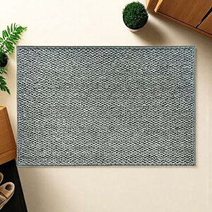 ループウール玄関マット 40×60cm お手入れ簡単ペット 引っ掻き防止マット抗菌滑り止め収納便利 玄関マット 室内 屋外用 店舗キッチン洗面所すべてに使える