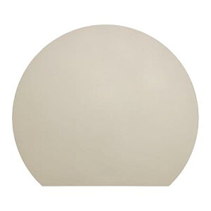 まな板 耐熱 エラストマー 俎板 丸い 黒 まな板 丸型 かまぼこ型 食洗機対応 ノンスリップ 滑らない 軽量 薄型 やわらかな刃あたり 両面利用可能 新居祝い アウトドア適用 (ベージュ, 35*29CM)