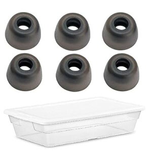 �C���[�s�[�X �C���[�`�b�v Jabra Elite 65t �C Jabra Elite Active 65t �C Galaxy Buds ���C���z���p �V���R�����`�b�v M�T�C�Y 3�y�A �yFit In Case�z Glay (DZ3M)