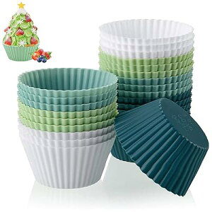 �V���R���N�b�L���O �x�[�L���O�J�b�v 24�Z�b�g �V���R���J�b�v�P�[�L�P�[�X �x�[�L���O���[���h �I�[�u���Ή� �ϔM �ϋv������ �ė��p�\ �i�z���C�g�A���C�g�O���[���A���C�g�u���[