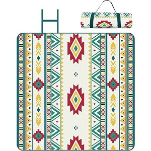 レジャーシート 厚手 ピクニックシート 民族風 大判サイズ 軽量 防水加工 携帯便利 遠足 運