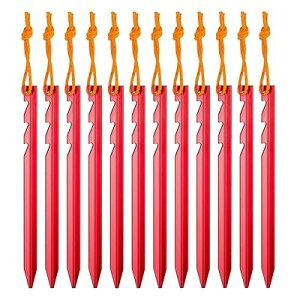 テントペグ 18cm テントステーク キャンプペグ アウトドア キャンプ 登山用 アルミ 軽量 12本