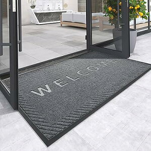 玄関マット 屋外 大判 泥落とし 60x90cm ドアマット 室内 おしゃれ 入口マット 滑り止め 業務用