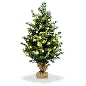 �N���X�}�X�c���[ 60cm �~�j �k�[�h�c���[ LED���C�g�t�� Christmas tree �N���X�}�X���� �O���[��