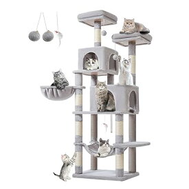 キャットタワー 大型猫用 170CM 室内猫用キャットタワー きゃつとタワー 7本の爪とぎポール 2