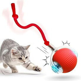 猫 おもちゃ 自動猫ボールおもちゃ 動く猫ボールおもちゃ 自動 360 度回転ローリング ボール