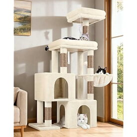キャットタワー 据え置き型 多機能 安定 頑丈 多頭飼い専用 大型猫用 猫タワー 広い見晴台