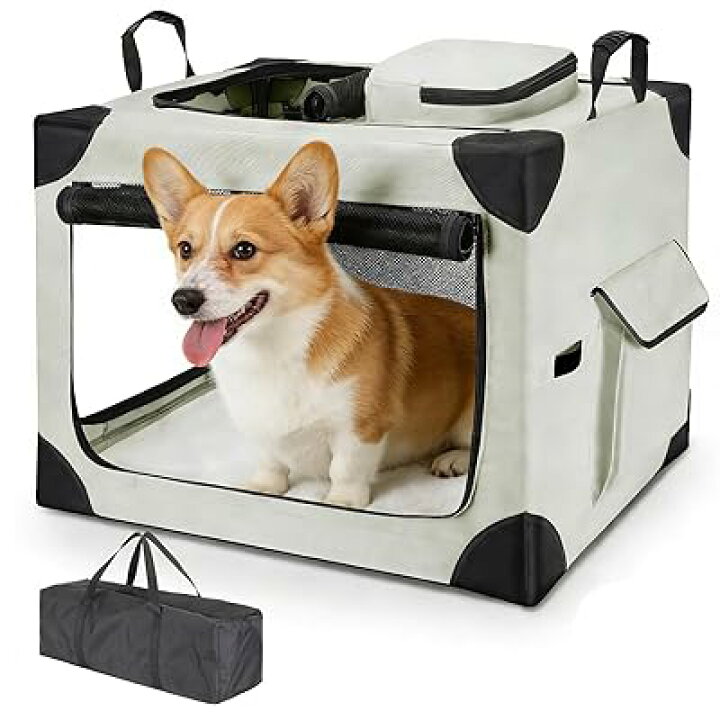 楽天市場】ペットソフトクレート 折りたたみペットケージ 犬猫兼用 M 