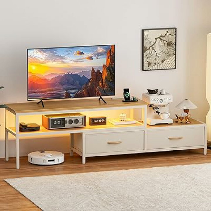 楽天市場】テレビ台 伸縮 テレビボード 収納チェスト ロータイプ 棚 