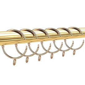 シャワーカーテンリング スライドリング開口設計カーテンリングフック内径38mm 20個入り ゴ