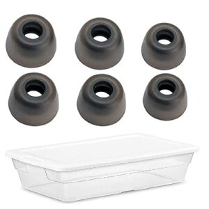 �C���[�s�[�X �C���[�`�b�v Jabra Elite 65t �C Jabra Elite Active 65t �C Galaxy Buds ���C���z���p �V���R�����`�b�v S/M/L 3�T�C�Y 3�y�A �yFit In Case�z Glay