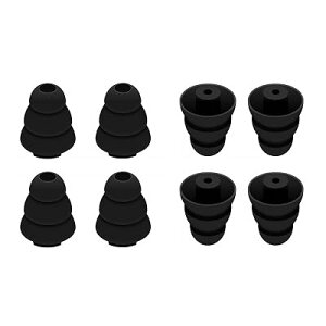 3�t�����W �C���[�p�b�h 4�y�A Shu-re�p SE215�p SE530�p West-one�p KLIP-SCH�p UM2 IEMs�p 3mm�ȉ������C���z���p �g���v���t�����W �C���[�s�[�X S�T�C�Y4�y�A���� �y�u���b�N�z�yS�T�C�Y�z522