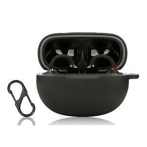 �ی�J�o�[ EarFun Clip 2 �p �P�[�X ��p�݌v �V���R���J�o�[ �Ռ��z�� �h�o �����h�~ ���C�����X�[�d�Ή��i�u���b�N�j