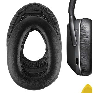 �C���[�p�b�h�݊��� �p�b�h �[���n�C�U�[ Sennheiser PXC480, PXC550, PXC550-II, MB660 UC, MB 660 MC �w�b�h�z���ɑΉ� �p�b�h �C���[/�C���[�J�b�v (�v���e�C�����U�[/�u���b�N)