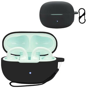 For Edifier Comfo Q �P�[�X �J�o�[���C�����X �C���[�z�� �p �P�[�X �V���R�� �����܂܏[�d�\ ���s �ی�J�o�[ �L�Y�h�~ �ϏՌ� �h�� ���[ �S�ʕی� �[�d�֗� �h�k �y�ʏ��^(�u���b�N)