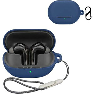 For SOUNDPEATS Air5 Pro Plus/Air5 Pro �P�[�X �J�o�[���C�����X �C���[�z�� �p �P�[�X �V���R�� �����܂܏[�d�\ ���s �ی�J�o�[ �L�Y�h�~ �ϏՌ� �h�� ���[ �S�ʕی� �[�d�֗� �h�k �y�ʏ��^(�u��