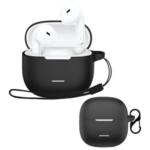 For Xiaomi Redmi Buds 8 Active �P�[�X �����h�~�p�̃��r�i�t��+�X�g���b�v�t�� �y�� �L�Y�h�~ �h�o �����[�d�\ �����ɂ��� �_�炩�ȃV���J�Q���̃X�|�[�c �X�����\�t�g �P�[�X �J�o�[ Xiaomi Red