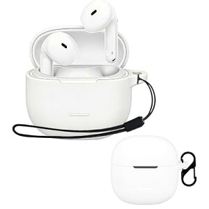 For Xiaomi Redmi Buds 8 Active �P�[�X �����h�~�p�̃��r�i�t��+�X�g���b�v�t�� �y�� �L�Y�h�~ �h�o �����[�d�\ �����ɂ��� �_�炩�ȃV���J�Q���̃X�|�[�c �X�����\�t�g �P�[�X �J�o�[ Xiaomi Red