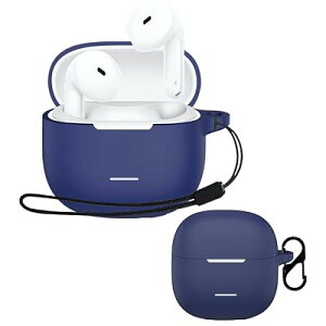 For Xiaomi Redmi Buds 8 Active �P�[�X �����h�~�p�̃��r�i�t��+�X�g���b�v�t�� �y�� �L�Y�h�~ �h�o �����[�d�\ �����ɂ��� �_�炩�ȃV���J�Q���̃X�|�[�c �X�����\�t�g �P�[�X �J�o�[ Xiaomi Red