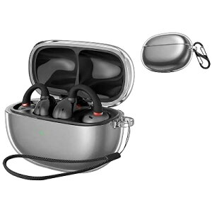 �P�[�X For EarFun Clip 2 �Ή� �P�[�X �����h�~�p�t�b�N�t�� �y�� �L�Y�h�~ �h�o �����ɂ��� ���� TPU �f�� �X�|�[�e�B�f�U�C�� �Ռ��z�� �X�����݌v �����h�~�ی�P�[�X�J�o�[ (�N���A)