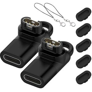 [�ϊ��A�_�v�^�[�{�h�o�v���O] For �K�[�~��(GARMIN) Type-C�P�[�u���Ή� L�^ garmin Venu4/ fenix 8/7/ forerunner 70/170/265/970/570/165/Venu X1/s62/S50/s70/instinct 3�ɑΉ� �`���[�W���[�|�[�g �ϊ��}�C�N�� �ی� �L