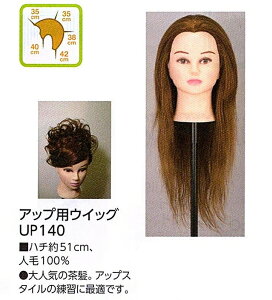 大阪セール 美容用品 練習用 練習 基礎練習 人毛100 パーマ サロン専売品 カラー カット カット ウィッグ アップ用ウイッグ アップ Pplrm Up140 一 番 安い アウトレット Servisexxx Com