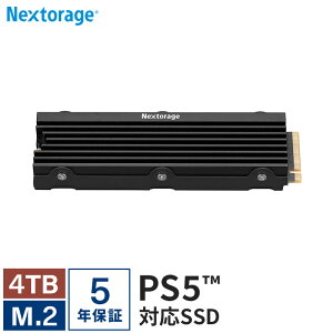 Nextorage 1TB NEM-PAV[Y 1TB PS5Ή V^PS5/PS5 PromFς q[gVŇ^ M.2 2280 PCIe Gen 4.0 x 4 NVMe SSD ő]x7.400MB/s 1000GB lNXg[W SSD PS5 {[J[ NEM-PAC1TB/