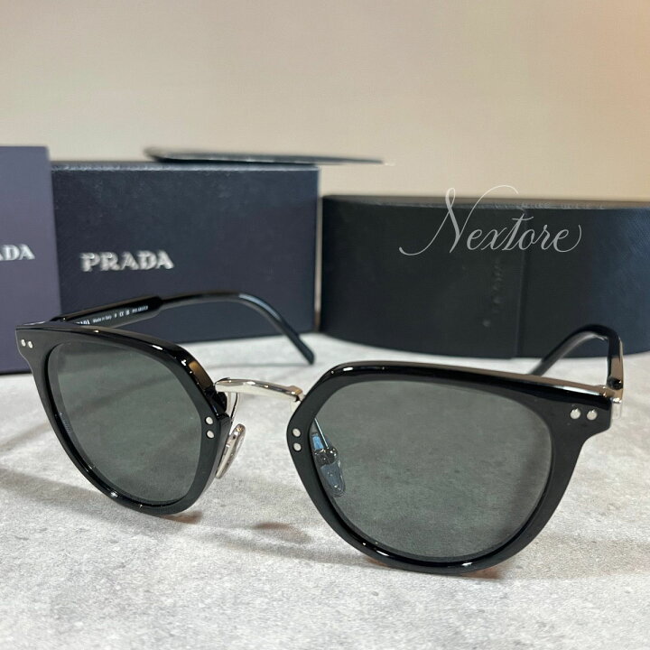楽天市場】新古品・未使用品 PRADA プラダ SPR17Y 1AB-03R ブラック 黒 