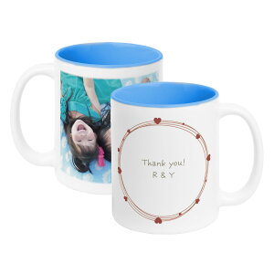 【写真プリント】オリジナル マグカップ 印刷 コップ ホワイト 孫 写真 カップ メッセージ 陶器 食洗機対応 洗いやすい 電子レンジ対応 レンジ対応 赤ちゃん 子供 ペア 白 ギフト プレゼント