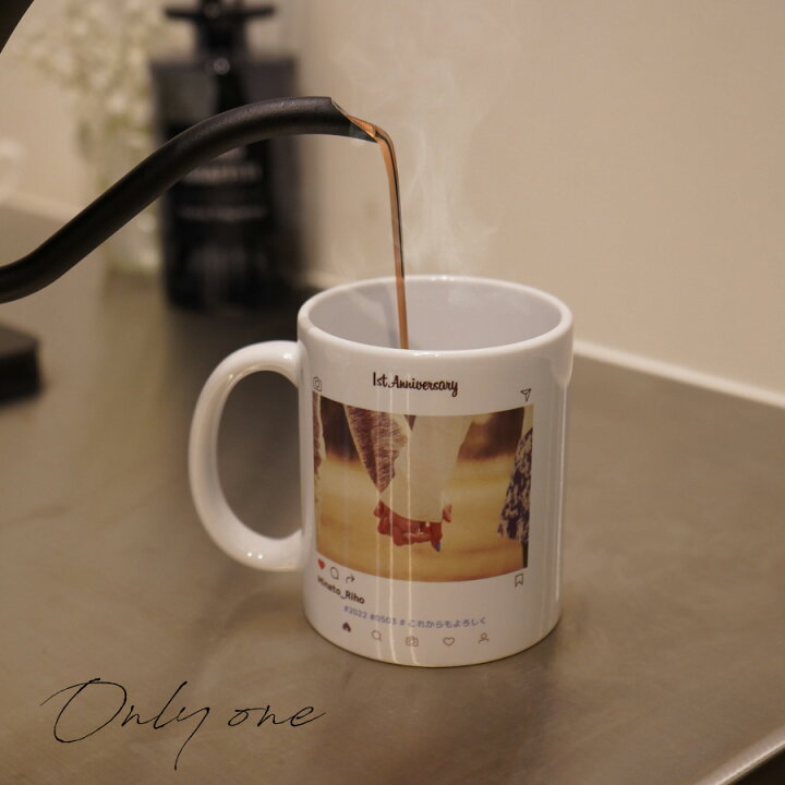 楽天市場 名入れ無料 写真入り マグカップ Sns 誕生日プレゼント 名入れ プレゼント 写真プリント マグ 誕生日 還暦祝い 母の日 父の日 出産祝い 敬老の日 卒業記念 名前入り オリジナルマグカップ かわいい ペア カップル インスタ 写真入りギフト オーダーメイド 父