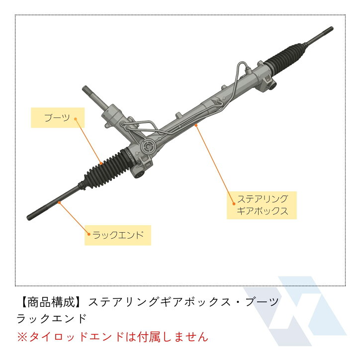 楽天市場】トヨタ ラクティス NCP100 ステアリングギアボックス 