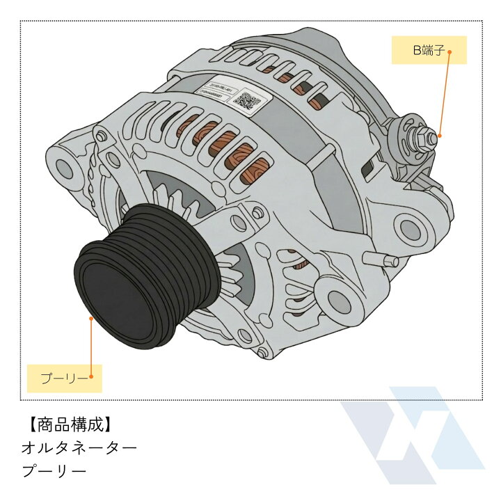 楽天市場】トヨタ ルーミー M900A オルタネーター リビルト 27060 