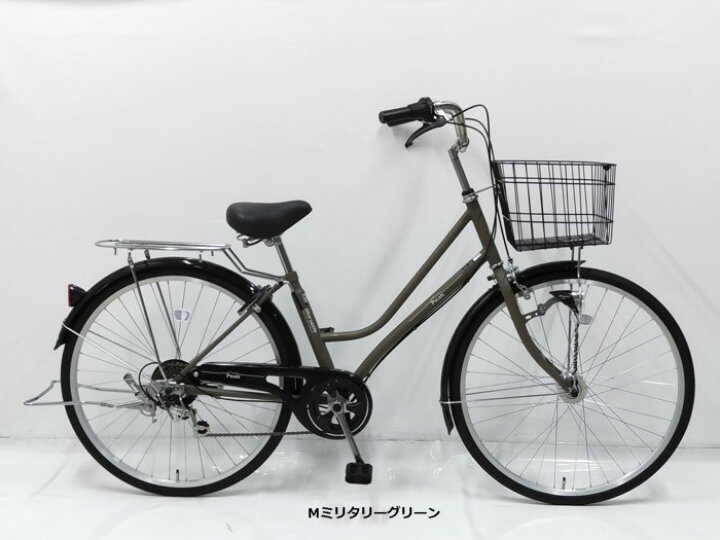 楽天市場】丸石サイクル ピーク 6段変速 26インチ シティサイクル 