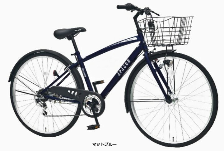 楽天市場】丸石サイクル アパッシュ 6段変速 27インチ シティサイクル 