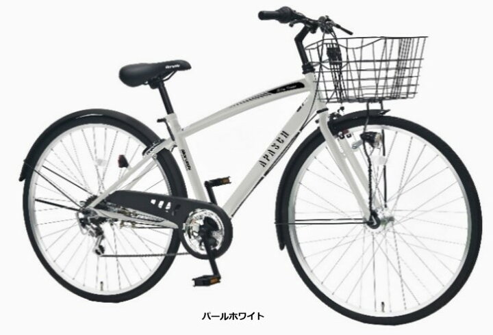 楽天市場】丸石サイクル アパッシュ 6段変速 27インチ シティサイクル 